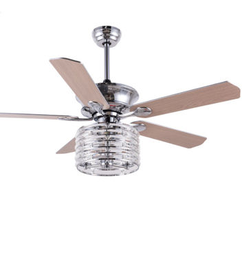 5 Plywood Blades 52 Inch Fandelier Modern LED Ceiling Fan DC Motor