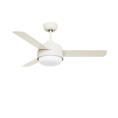 White 52in Contemporary Ceiling Fans For Living Rooms Bedrooms