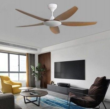 Iron Blades Modern LED Ceiling Fan 55 Inch Ceiling Fan With Light