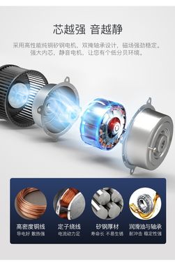 Iron Blades Modern LED Ceiling Fan 55 Inch Ceiling Fan With Light
