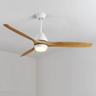 LED 20W Solid Wood Ceiling Fan Wood Propeller Ceiling Fan