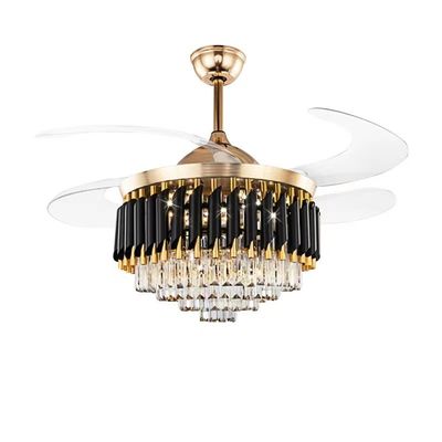 52 Inch LED 20W Modern Retractable DC Motor Ceiling Fan With Light
