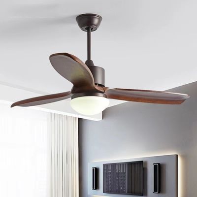 52 Inch LED 3 Blade Wood Ceiling Fan DC Motor Light Wood Ceiling Fan
