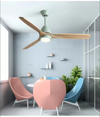 52 Inch LED 3 Blade Wood Ceiling Fan DC Motor Light Wood Ceiling Fan