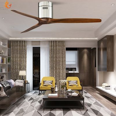 Modern 52 Inch DC Motor Ceiling Fan With Remote Control For Bedroom