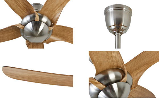 Silver ECO European Ceiling Fans 52in Energy Efficient Ceiling Fans