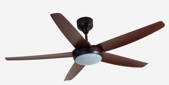 Gold 56 Inch Modern DC Motor Ceiling Fan with light For Office