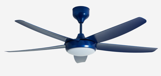 Blue 56 Inch Modern DC Motor Ceiling Fan remote control With Light