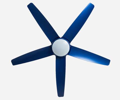 Blue 56 Inch Modern DC Motor Ceiling Fan remote control With Light