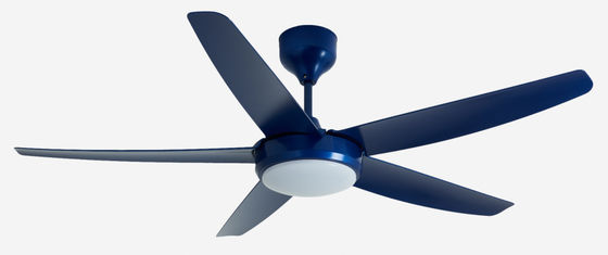 Blue 56 Inch Modern DC Motor Ceiling Fan remote control With Light