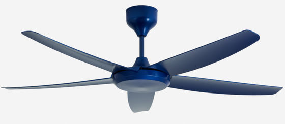 Modern Blue 56 Inch DC Motor Ceiling Fan Remote Control Without Light for living room