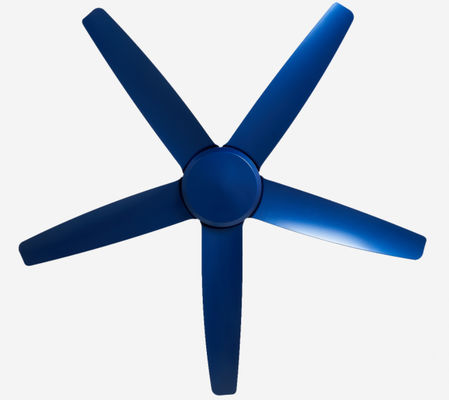 Modern Blue 56 Inch DC Motor Ceiling Fan Remote Control Without Light for living room