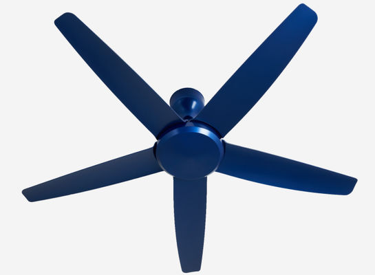 Modern Blue 56 Inch DC Motor Ceiling Fan Remote Control Without Light for living room