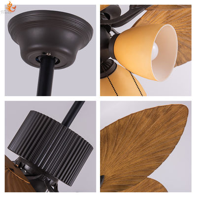 ABS Flower Design Ceiling Fan 52 Inch European Style Ceiling Fans