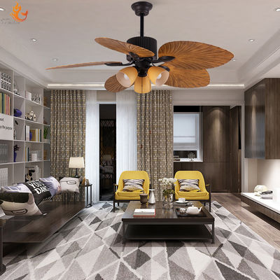ABS Flower Design Ceiling Fan 52 Inch European Style Ceiling Fans