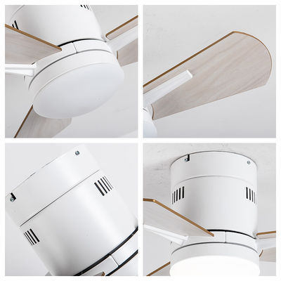 White 24 Inch Kitchen Ceiling Fans With Light Plywood Acrylic