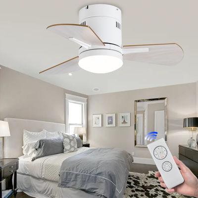 White 24 Inch Kitchen Ceiling Fans With Light Plywood Acrylic