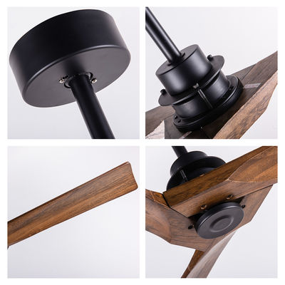 Decorated 3 Blade Wood Ceiling Fan With Light And Remote Control