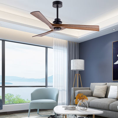 Decorated 3 Blade Wood Ceiling Fan With Light And Remote Control