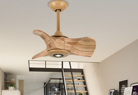 24 Inch Solid Wood Ceiling Fan Living Room Wood Fan With Light