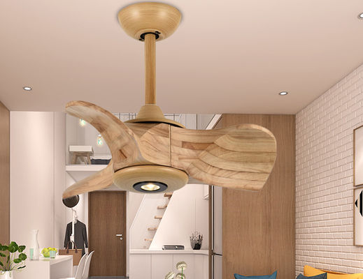 24 Inch Solid Wood Ceiling Fan Living Room Wood Fan With Light