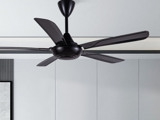 56 Inch ABS Black Ceiling Fan Low Noise With Remote Control
