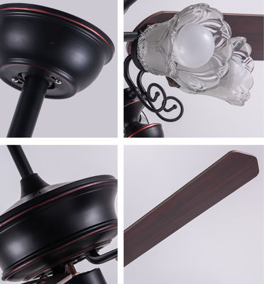 Classic 52In American Ceiling Fan Plywood Blades With Remote Control