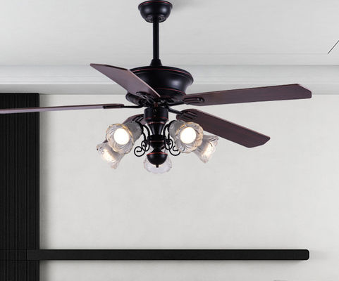 Classic 52In American Ceiling Fan Plywood Blades With Remote Control