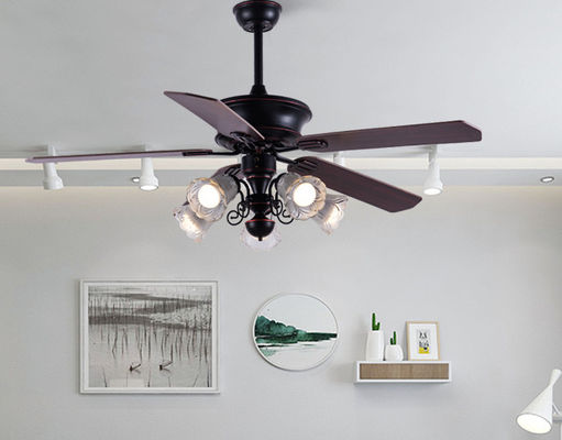 Classic 52In American Ceiling Fan Plywood Blades With Remote Control
