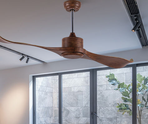 Indoor Retro 52 In European Ceiling Fans ABS Remote Control For Living Room