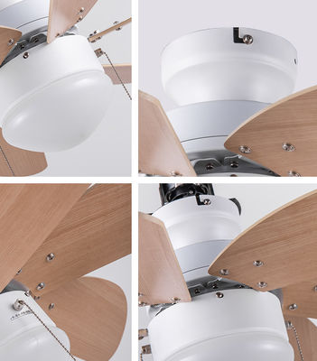 Energy Saving Pull Switch Ceiling Fan 36 Inch AC Motor For Bedroom