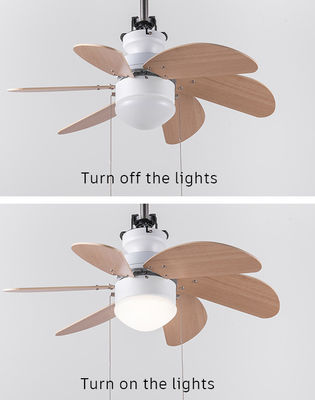 Energy Saving Pull Switch Ceiling Fan 36 Inch AC Motor For Bedroom