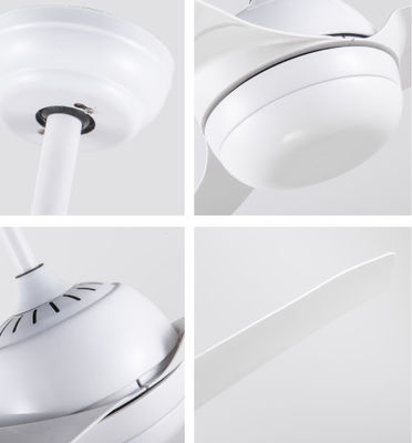 ABS 42In Kitchen Ceiling Fans With Light White Three Blade Ceiling Fan