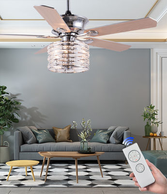 5 Plywood Blades 52 Inch Fandelier Modern LED Ceiling Fan DC Motor