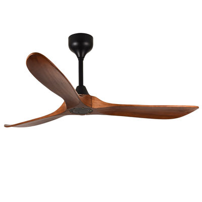 56in Wood 3 Blade Ceiling Fan ECO Black And Wood Ceiling Fan