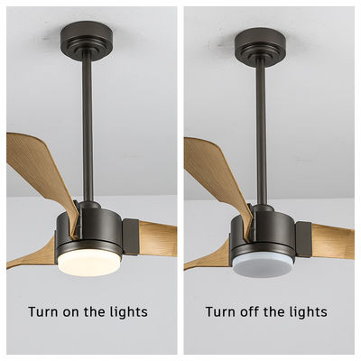 ABS Blades 48 Inch Fan With Light Modern Living Room Fan With Light