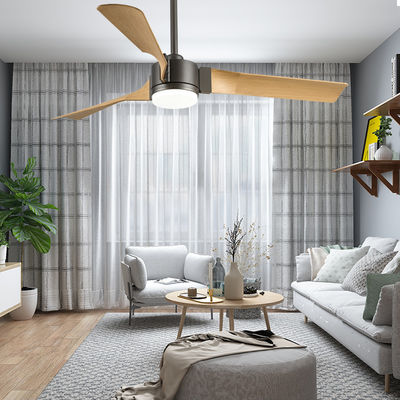 ABS Blades 48 Inch Fan With Light Modern Living Room Fan With Light