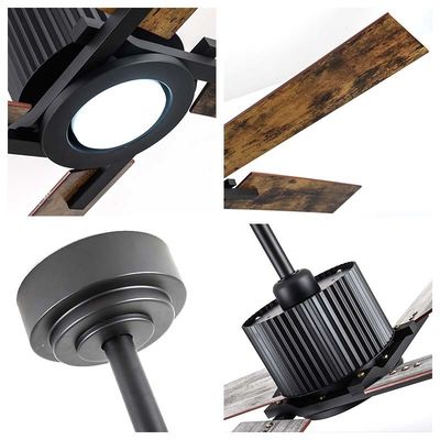 Retro American Ceiling Fans Brown Plywood 52 Ceiling Fan Light