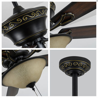 Metal Plywood American Ceiling Fans Plywood 52in Ceiling Fan With Light