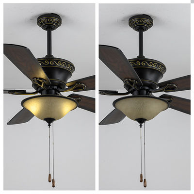 Metal Plywood American Ceiling Fans Plywood 52in Ceiling Fan With Light
