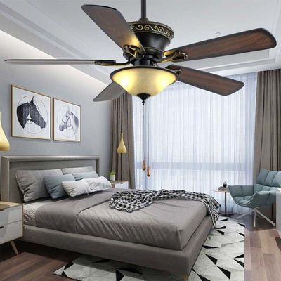 Metal Plywood American Ceiling Fans Plywood 52in Ceiling Fan With Light