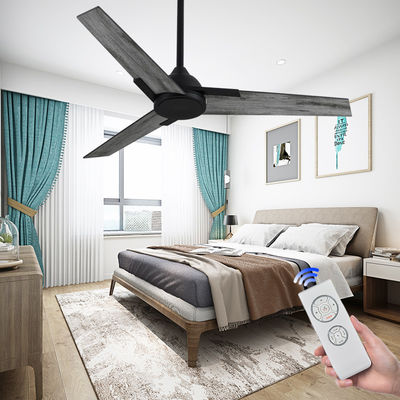 3 Plywood Blades 52&quot; Remote Control Ceiling Fan DC Motor Low Noise