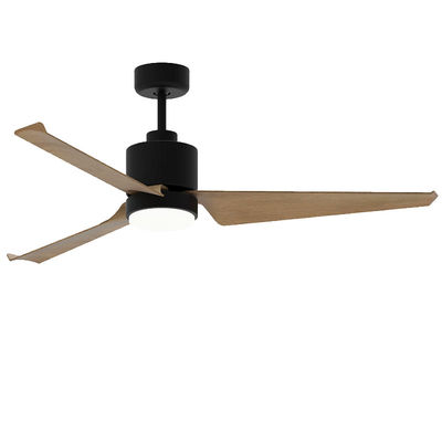 52In Americana Ceiling Fan Dc Ceiling Fan With Remote Black Brown
