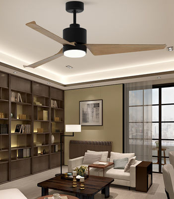52In Americana Ceiling Fan Dc Ceiling Fan With Remote Black Brown