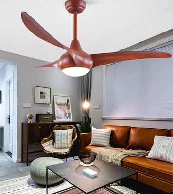 Color Changeable Modern LED Ceiling Fan 52 Inch Flush Mount Ceiling Fan