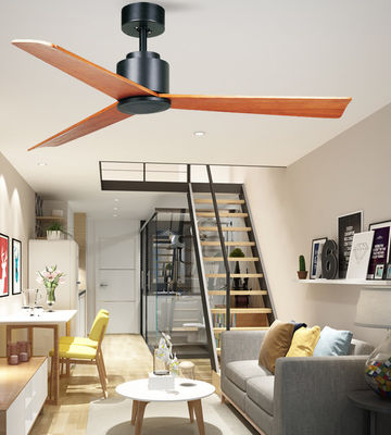 52 Casa Delta Wing Ceiling Fan With Real Wood Blades Low Noise