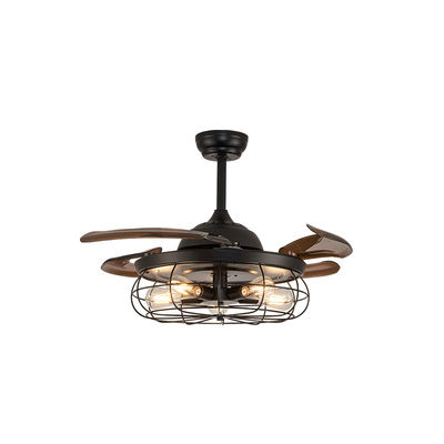 Bedroom Comfortable E27 52 Inch High Quality Smart Ceiling Fan DC Motor With Light