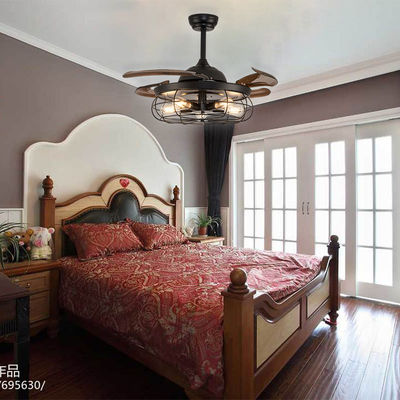 Bedroom Comfortable E27 52 Inch High Quality Smart Ceiling Fan DC Motor With Light