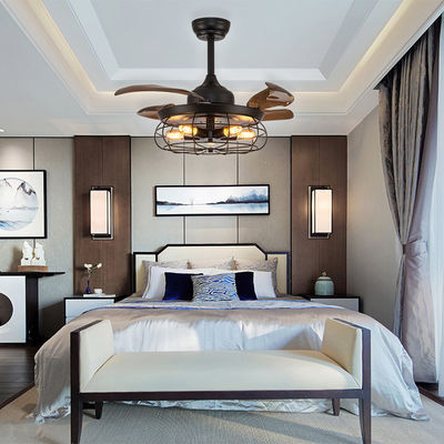 Bedroom Comfortable E27 52 Inch High Quality Smart Ceiling Fan DC Motor With Light