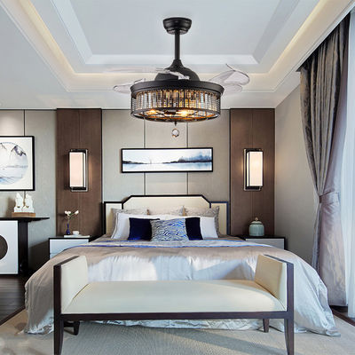 52 Inch Bedroom Comfortable High Quality Low Noise Ceiling Fan DC Motor With Light